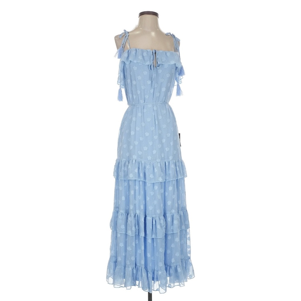 Lulus Blue Ruffled Maxi Dress